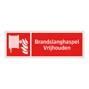 Brandslanghaspel Vrijhouden