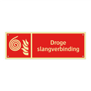 Droge slangverbinding