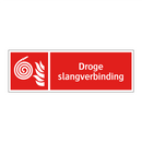 Droge slangverbinding