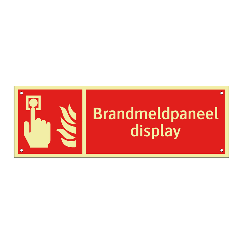 Brandmeldpaneel display