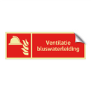 Ventilatie bluswaterleiding