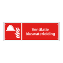 Ventilatie bluswaterleiding