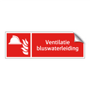 Ventilatie bluswaterleiding