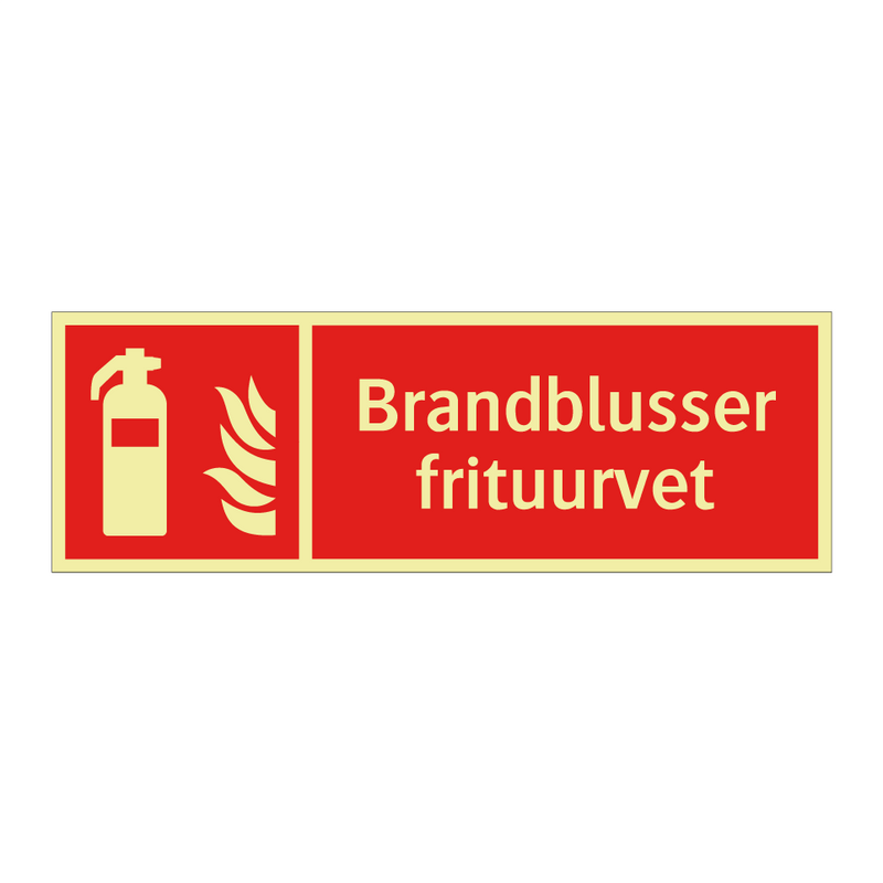 Brandblusser frituurvet