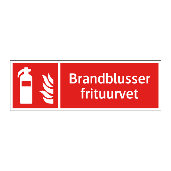 Brandblusser frituurvet