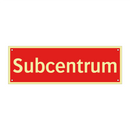 Subcentrum & Subcentrum & Subcentrum & Subcentrum