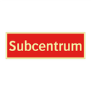 Subcentrum & Subcentrum & Subcentrum & Subcentrum & Subcentrum & Subcentrum & Subcentrum