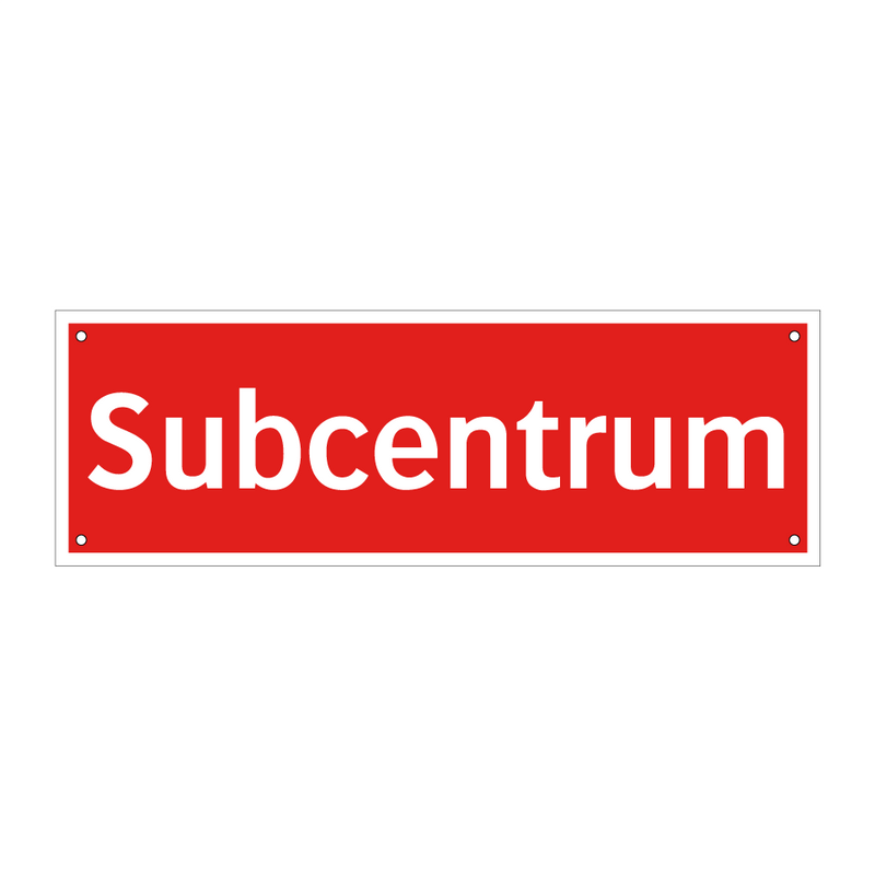 Subcentrum & Subcentrum & Subcentrum & Subcentrum & Subcentrum & Subcentrum & Subcentrum