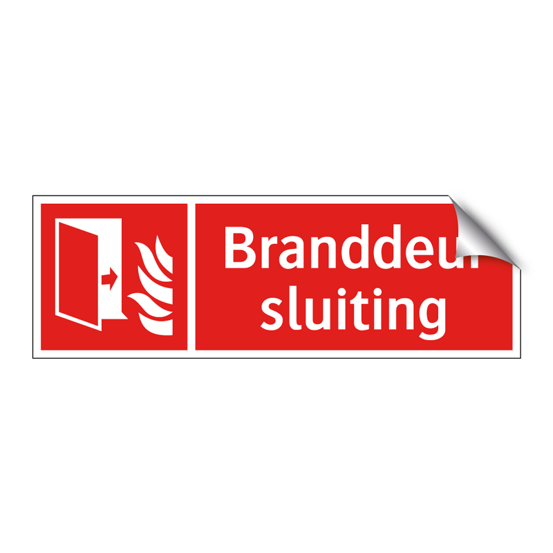 Branddeur sluiting