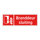 Branddeur sluiting