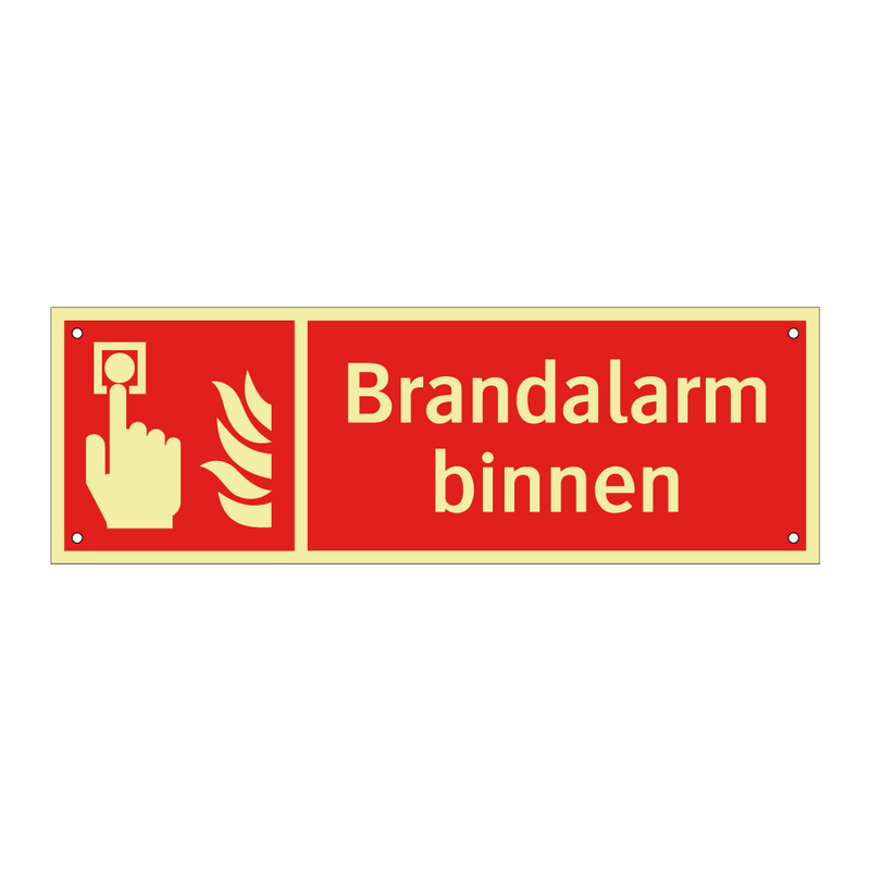 Brandalarm binnen