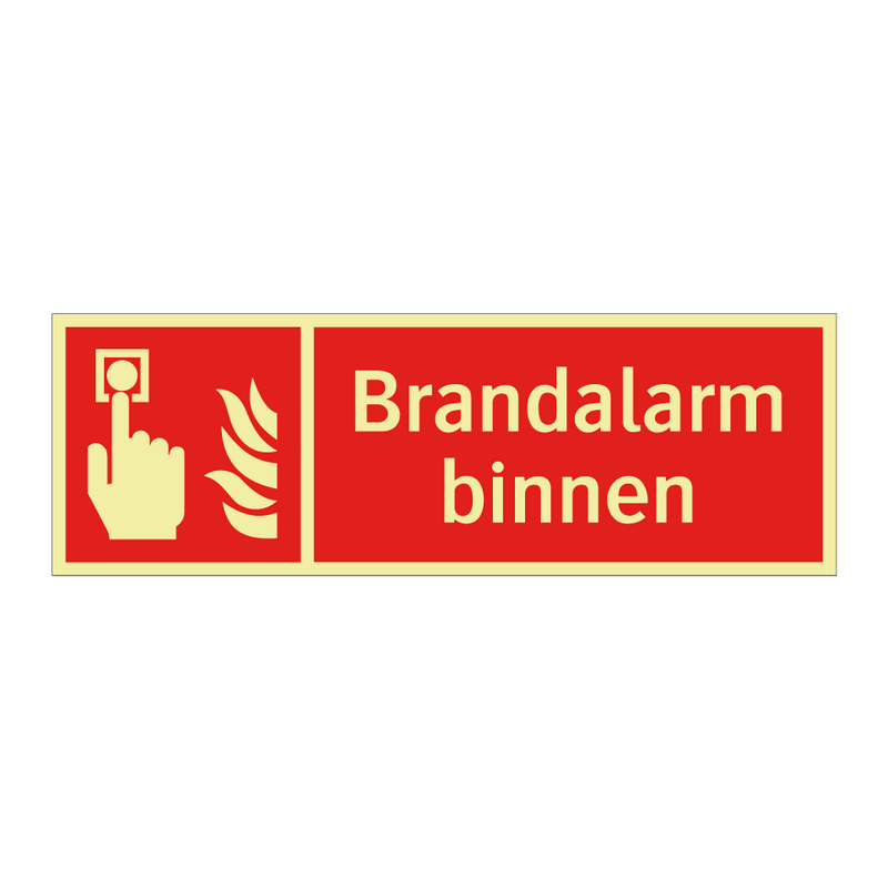 Brandalarm binnen