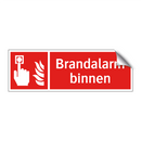 Brandalarm binnen