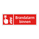 Brandalarm binnen