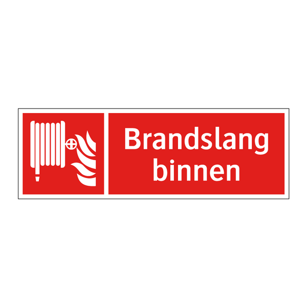 Brandslang binnen