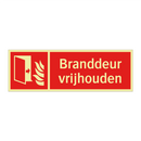 Branddeur vrijhouden