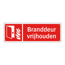Branddeur vrijhouden