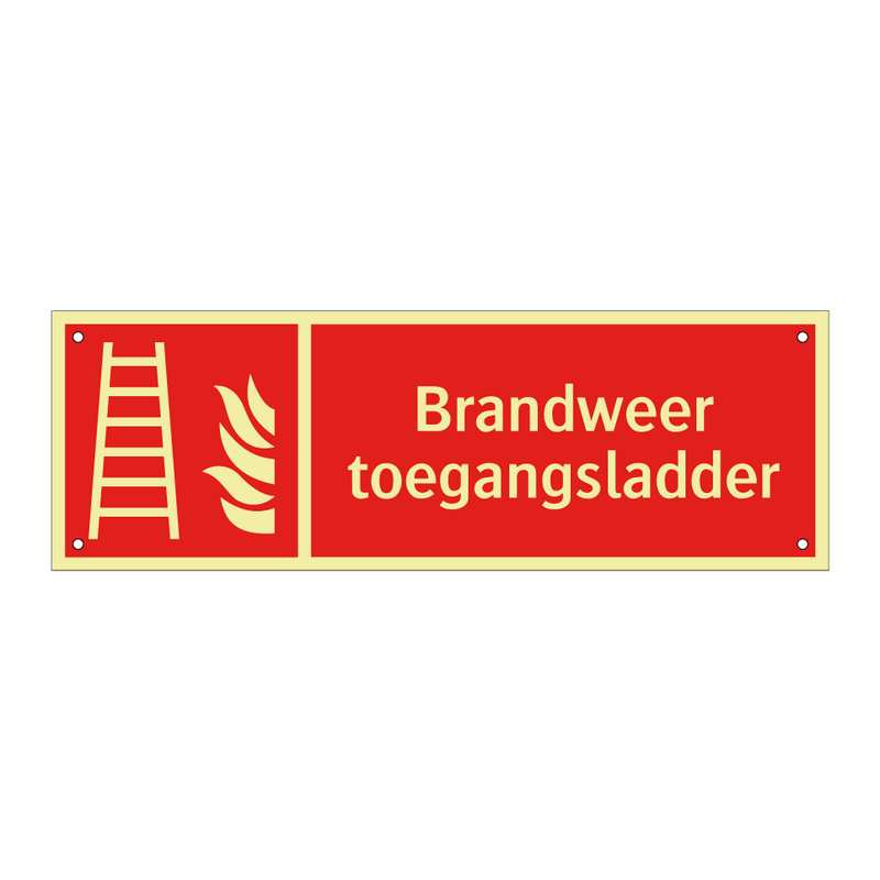 Brandweer toegangsladder
