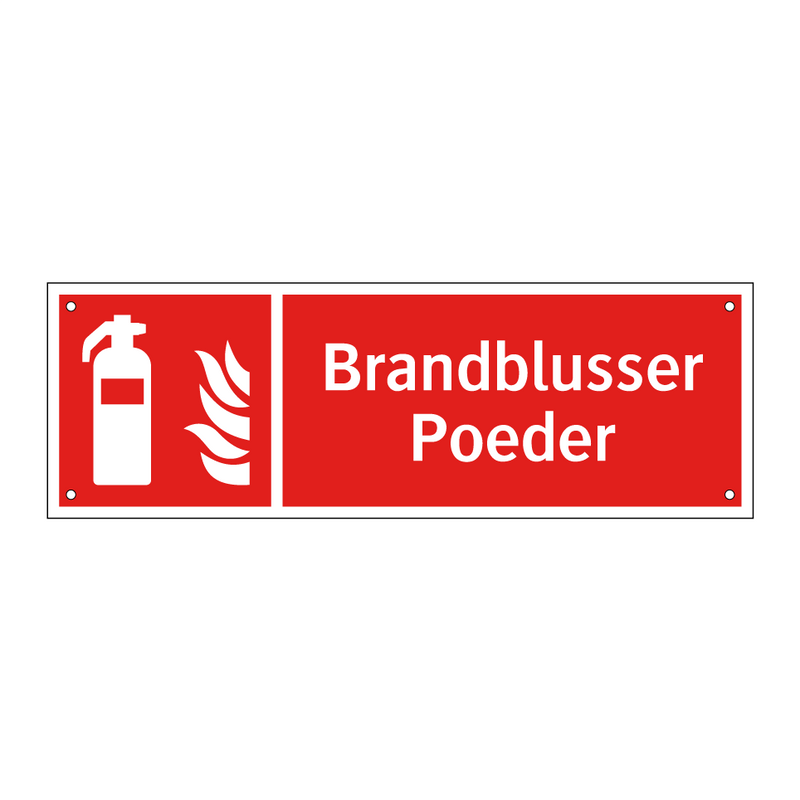 Brandblusser Poeder