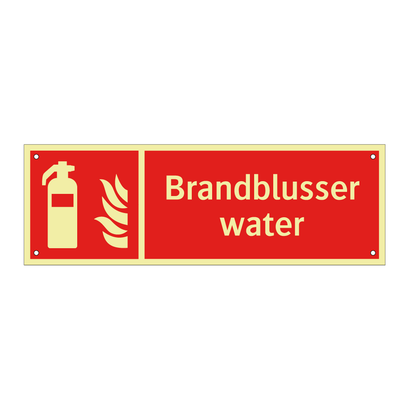 Brandblusser water