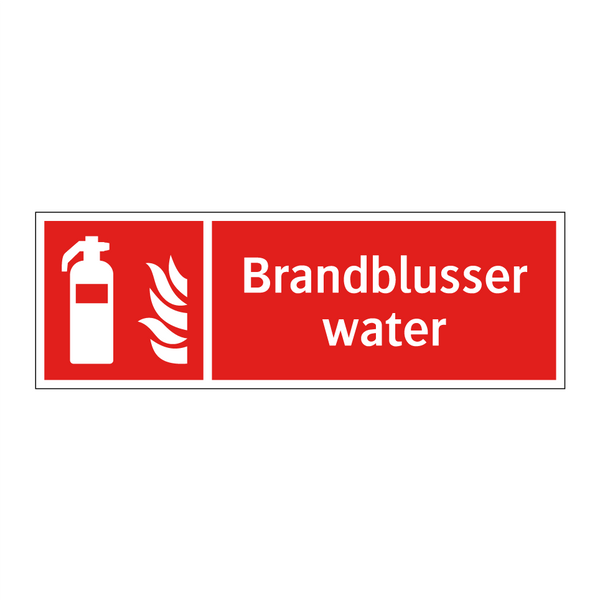 Brandblusser water