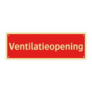 Ventilatieopening & Ventilatieopening & Ventilatieopening & Ventilatieopening