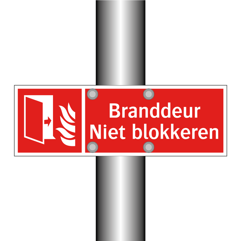 Branddeur Niet blokkeren