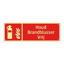 Houd Brandblusser Vrij