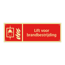 Lift voor brandbestrijding
