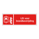 Lift voor brandbestrijding