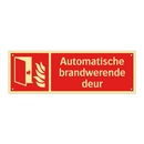 Automatische brandwerende deur