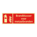 Brandblusser voor metaalbranden