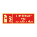 Brandblusser voor metaalbranden