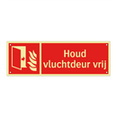 Houd vluchtdeur vrij
