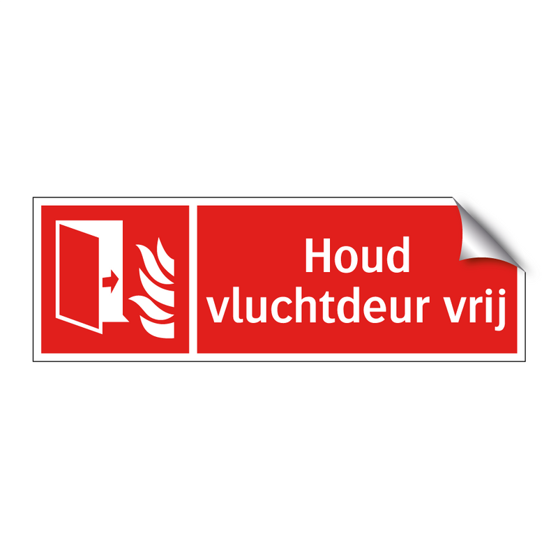Houd vluchtdeur vrij