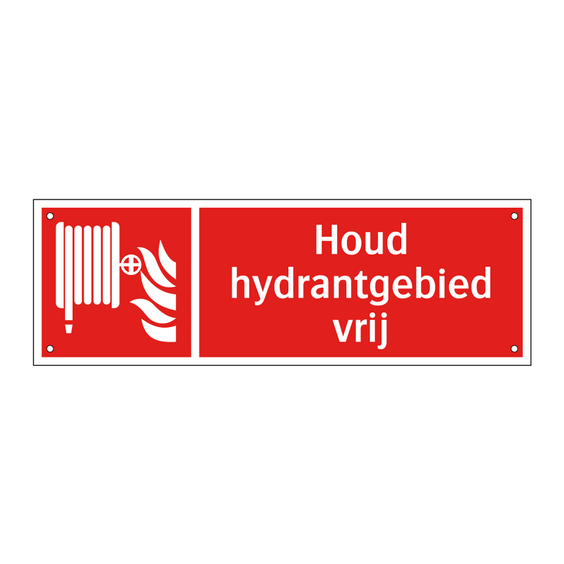 Houd hydrantgebied vrij