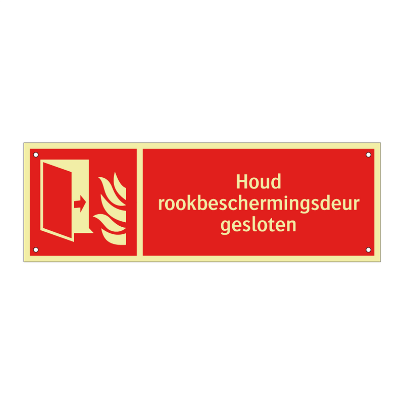 Houd rookbeschermingsdeur gesloten