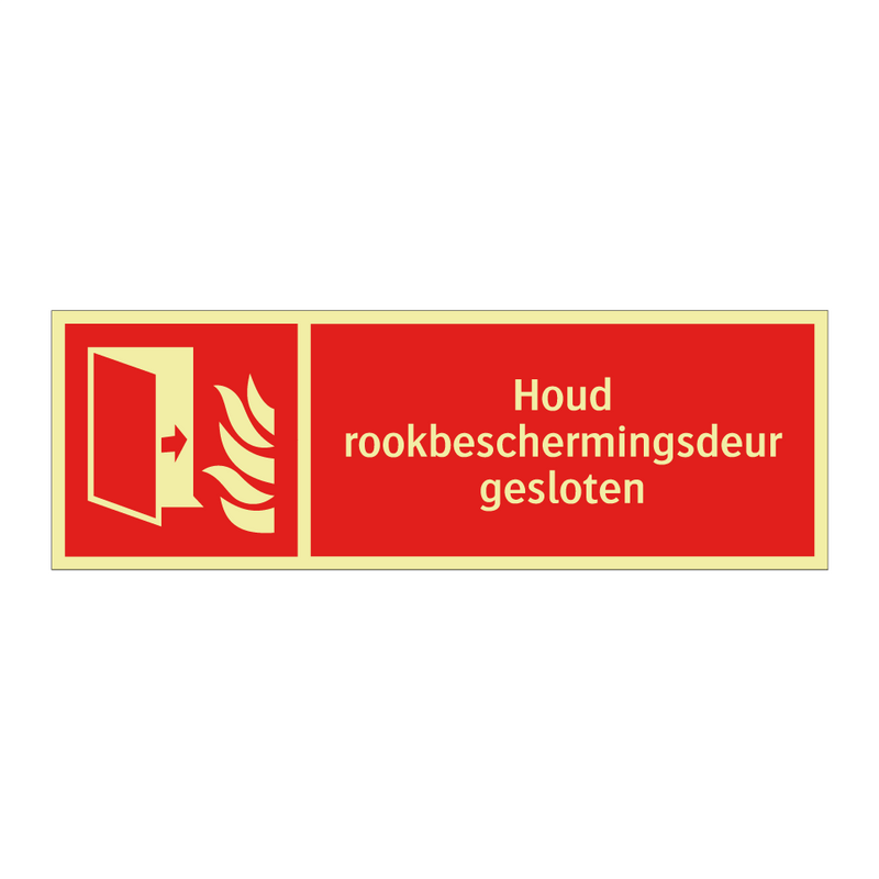 Houd rookbeschermingsdeur gesloten
