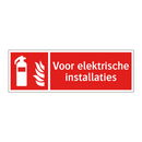 Voor elektrische installaties