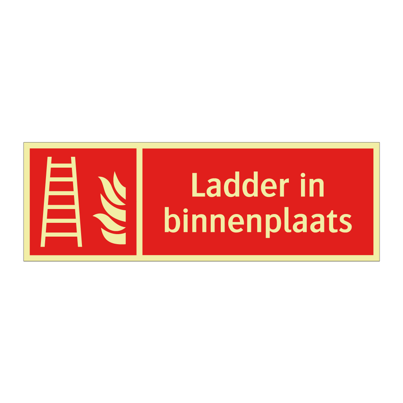 Ladder in binnenplaats