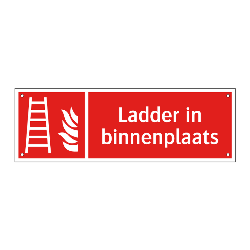 Ladder in binnenplaats