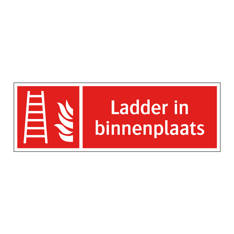 Ladder in binnenplaats
