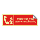 Microfoon voor stemwaarschuwing