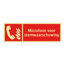 Microfoon voor stemwaarschuwing