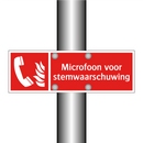 Microfoon voor stemwaarschuwing