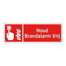 Houd Brandalarm Vrij