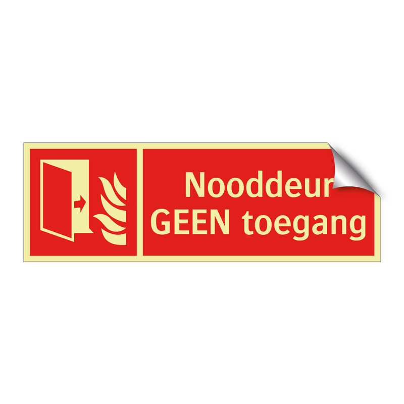 Nooddeur GEEN toegang