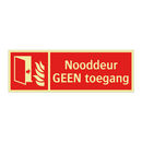 Nooddeur GEEN toegang