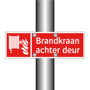 Brandkraan achter deur