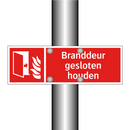 Branddeur gesloten houden